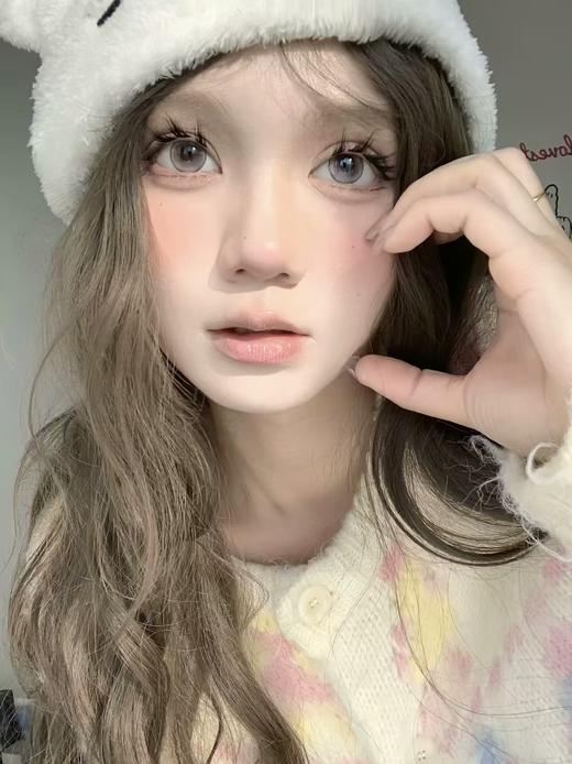 【大直径】PUFF GIRL-桃你喜欢 粉-14.5mm【半年抛 度数0-800度 含525/575】 商品图7