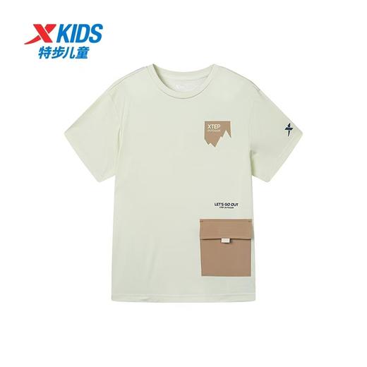 特步儿童男中大童短袖针织衫 676225014278 商品图0