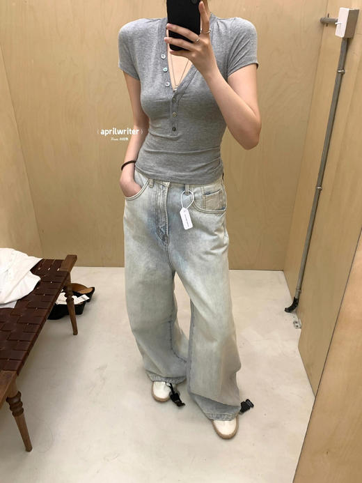 【4月28日 下午14:00 秒杀】怕领口低的宝宝内搭小吊带 Liegee V型亨利衫 来啦 微胖身材的舒适区 节后发货 勿催哈 商品图12