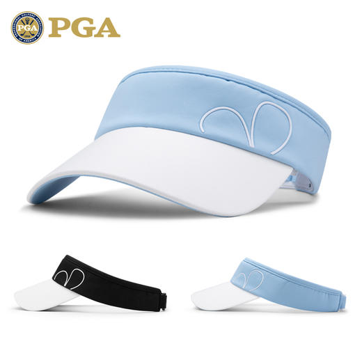 美国PGA 新品 高尔夫女士帽子 球帽 无顶透气防晒帽 吸汗鸭舌帽 商品图1