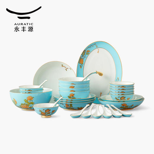 【6F】国瓷永丰源 西湖蓝29头餐具（8人位） 商品图1