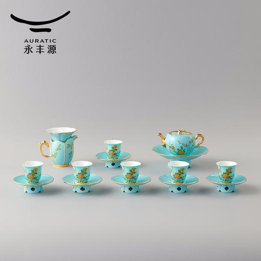 【6F】国瓷永丰源 西湖蓝夫人礼17头茶具 商品图5
