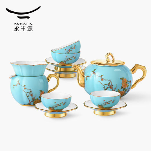 【6F】国瓷永丰源 西湖蓝12头茶具 商品图1