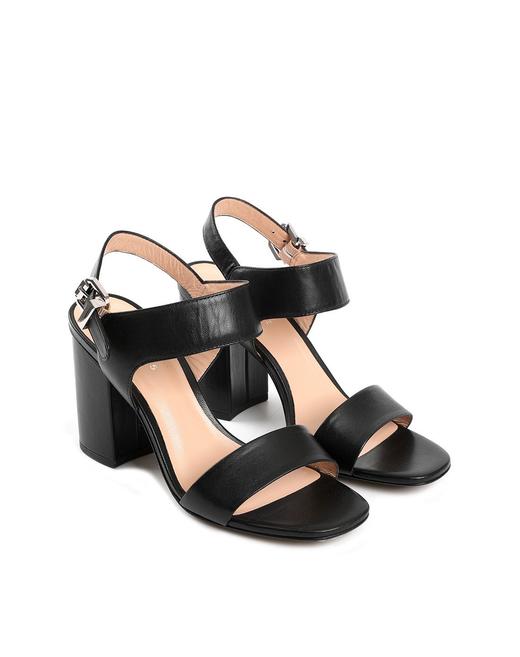 I1ABY463B1A01390  BLOCCO 5  【2018春夏新品】进口羊皮革一字带粗高跟女凉鞋 专柜同步上新【微瑕，已实拍图为准】 商品图2