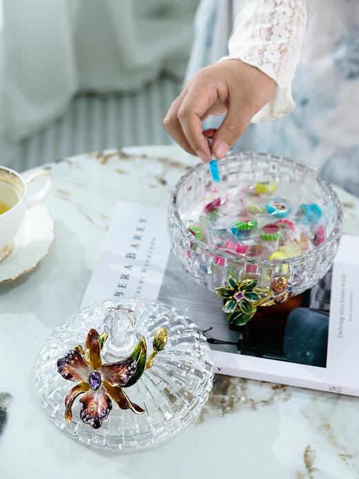 【彼达思】罗比罗丹 蝶恋花糖果罐 珐琅彩收纳罐轻奢送礼自用母亲节情人 商品图2