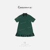 COCO ZONE 刘一一 【100棉】复古POLO领简约连衣裙CD1A0797 商品缩略图0