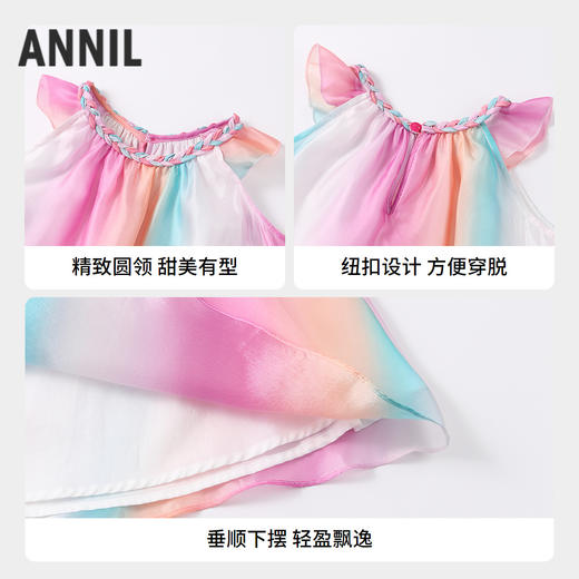【实体店同款】女童无袖连衣裙夏季新款安奈儿童装XG523653 商品图2