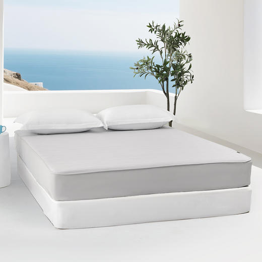 多喜爱 小凉皮冷感笠围席【单件】－灰/蓝【凉感面料】【床笠设计】【可折叠收纳】【可水洗】三明治结构细腻光滑 透气不闷 席子/凉席 商品图6