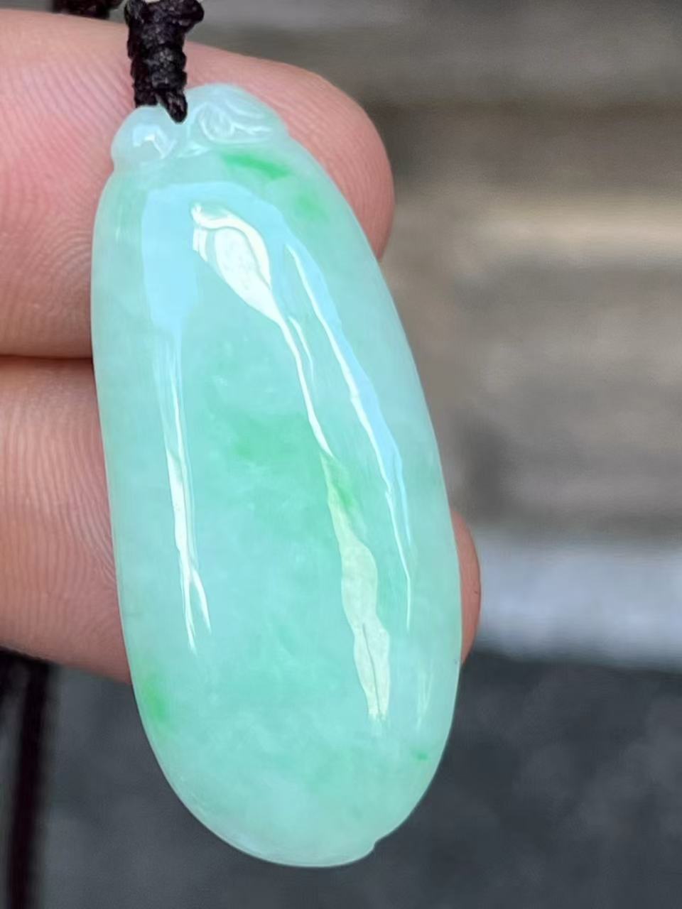 【云意轩翡翠】编号：6630 糯冰绿底翡翠福瓜  天然翡翠 附证书