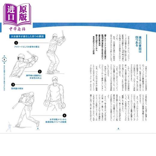【中商原版】大谷翔平击球解剖图鉴 日文原版日韩 立花龙司 大谷翔平のバッティング 解剖図鑑 商品图1
