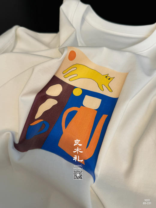 【部分现货】良木礼猫咪短袖（1032） 商品图4