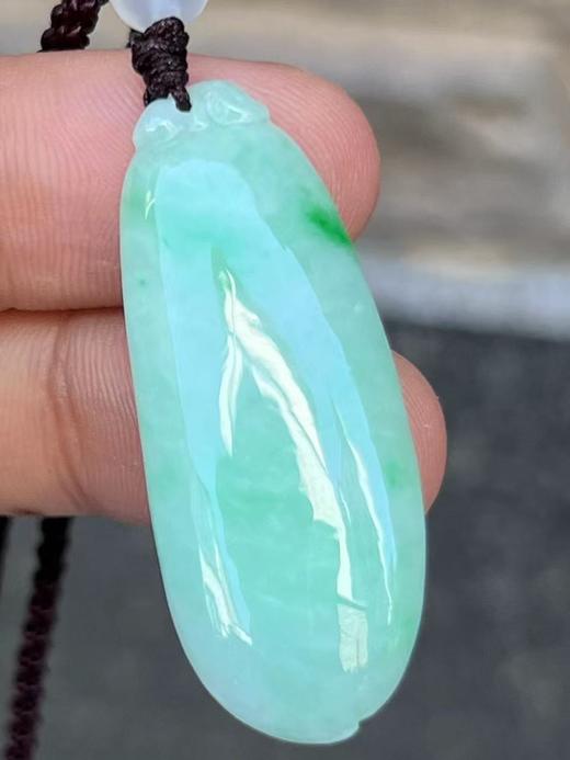 【云意轩翡翠】编号：6621 糯冰绿底翡翠福瓜  天然翡翠 附证书 商品图2