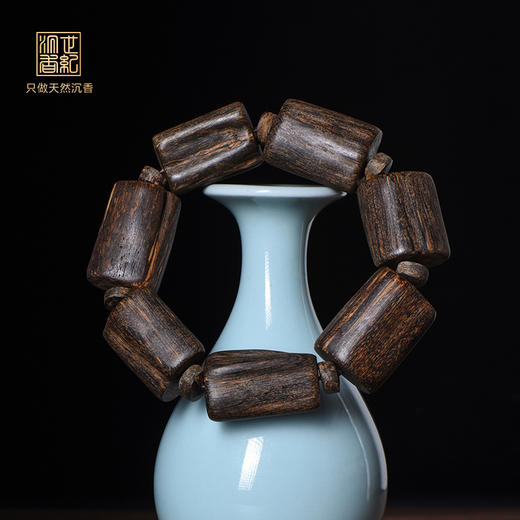 天然达拉干沉香随形手串 沉水级 43.5克 SP11175 商品图0