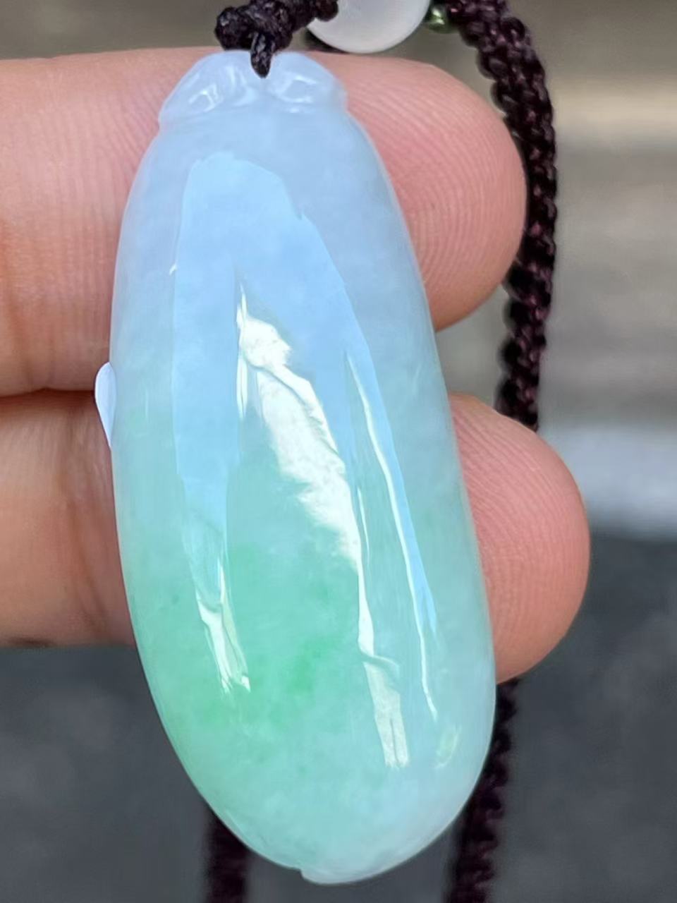 【云意轩翡翠】编号：6673 糯冰春带彩翡翠福瓜  天然翡翠 附证书