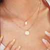 lost in echo2025夏季新款度假高级简约立体贝壳珍珠双层叠戴项链 商品缩略图4
