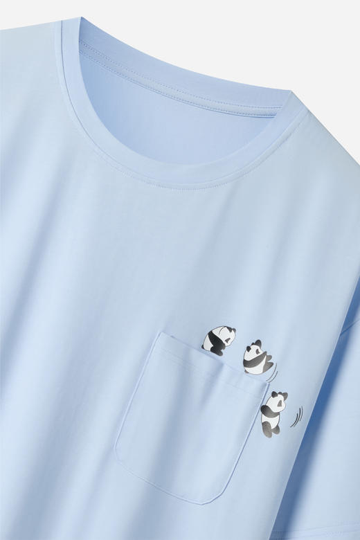 连绵·熊猫莫代尔家居服 男/女款（胸垫款） 商品图13