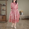 雀说 小翻领高腰系带a字裙连衣裙D037-8330 商品缩略图3