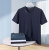 【DK】大依优型大码冰丝V领短袖T恤弹力半袖夏季加肥加大肥佬休闲运动宽松透气弹力男装上衣 商品缩略图2