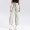 丁摩 桑蚕丝阔腿裤高腰直筒真丝长裤HD25018 商品缩略图0