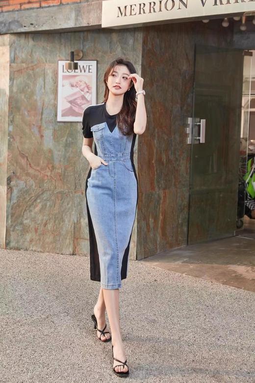 HAYES 运动牛仔拼接连衣裙 18303 商品图2