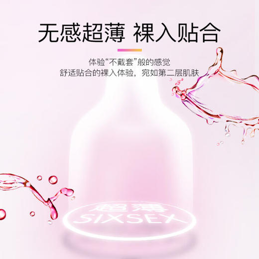 第六感 玻尿酸避孕套 隐形超薄安全套 水润清爽 超润滑套套12只 男用女用成人 计生用品 商品图4