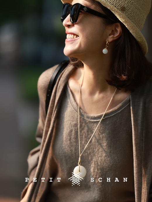 PETIT SCHAN小闪 JEW#024 complete success 圆满 顶俄巴莎一级白和田玉平安扣 商品图5