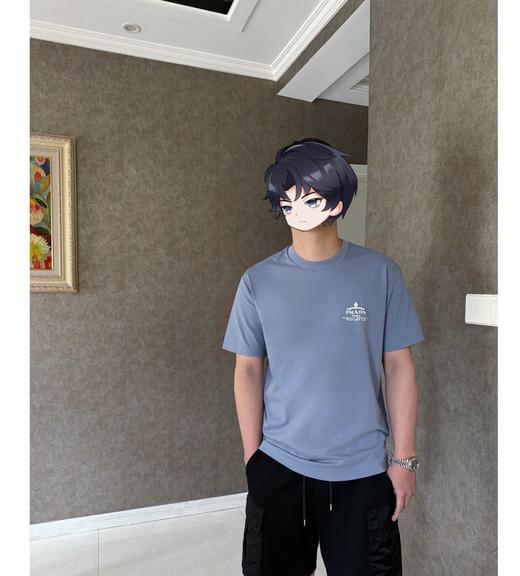 PLD新款徽章印花圆领短袖T 复古做旧印花标识 商品图11