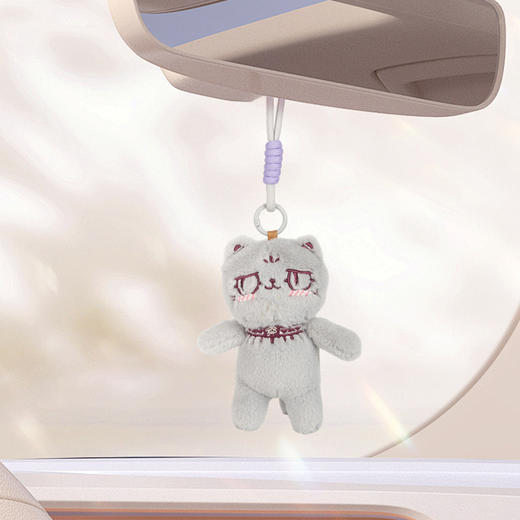 大英博物馆 巴斯特系列 欢喜萌猫香氛毛绒挂件 灵喵聚福 喵启前程 招财灵喵 套头卫衣萌猫 商品图4