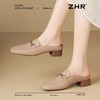 ZHR则则真皮法式衔扣穆勒拖鞋女2025新款复古优雅软底外穿包头拖 商品缩略图7
