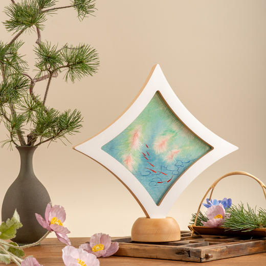 艶湘绣 时来运转双面绣摆件 商品图4