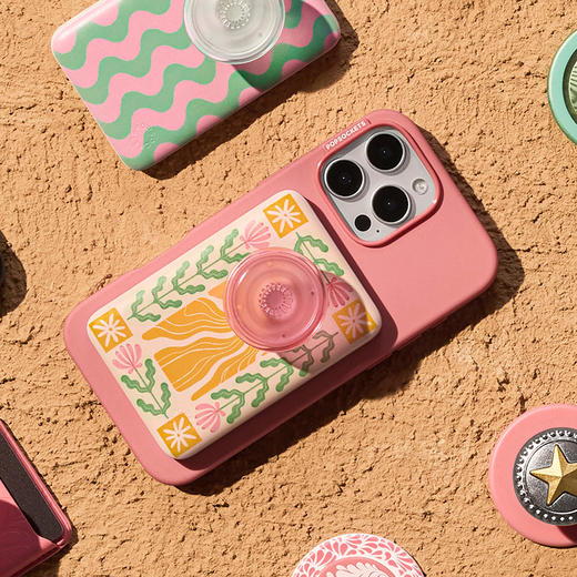 【磁吸充电宝】太阳秘境·MagSafe充电宝 OTHER配件 Power充电宝系列 绿洲物语 黄色 植物花卉 拼贴 商品图1