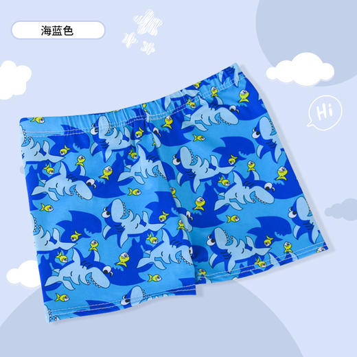 【高弹速干泳裤，吸湿透气，柔软舒适】儿童泳裤男童女童平角 可爱卡通游泳短裤 小孩宝宝游泳裤-QQ 商品图12