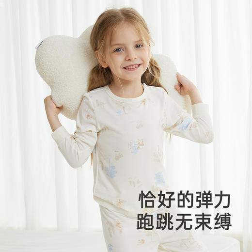【商场同款】英氏儿童睡衣夏季透气竹纤维家居服套装男女新款 商品图2