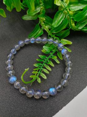 天然灰月光手串