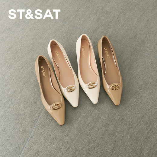 星期六气质通勤百搭细跟单鞋SSD1111160 商品图8