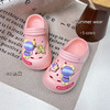 【萌趣卡通设计，时尚必备！】夏季宝宝包头拖鞋 中大童亲子 卡通软底室内外穿 沙滩凉鞋 防滑洞洞鞋-QQ 商品缩略图4