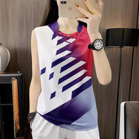 丁摩 无袖背心速干衣男女跑步运动休闲t恤情侣款排球乒乓羽毛球服5ZF-6006