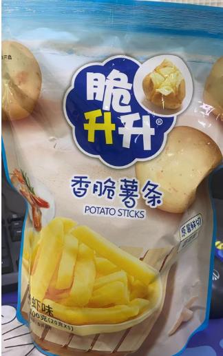 脆升升香脆薯片盐烤虾味100g 商品图0