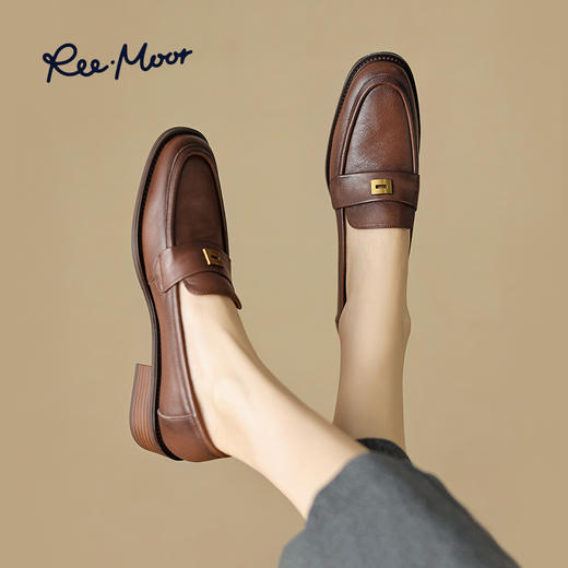 REEMOOR新英伦超软羊皮通勤乐福鞋 商品图5
