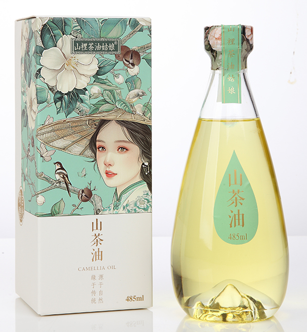 #山裡茶油姑娘#湖北恩施来凤县有机山茶油485ml/瓶