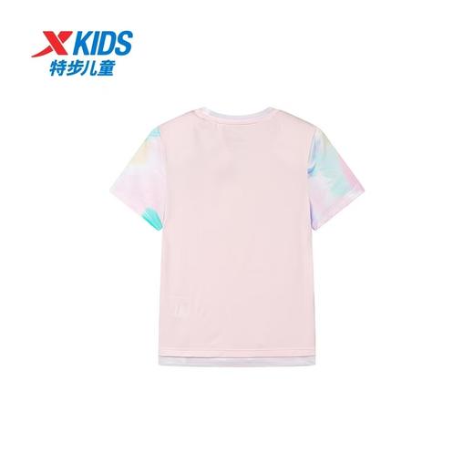 特步儿童女小童短袖针织衫释冰科技676224013112 商品图1