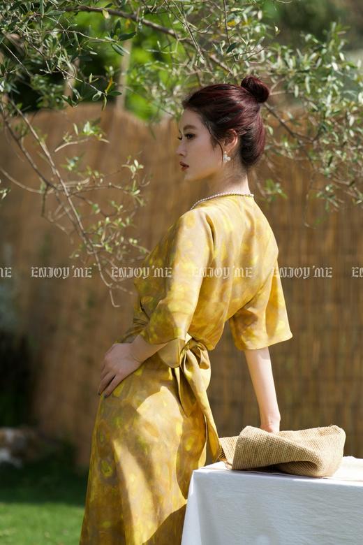 【门店同款】ENJOY夏季水彩晕染绑带长裙 162347761 商品图8