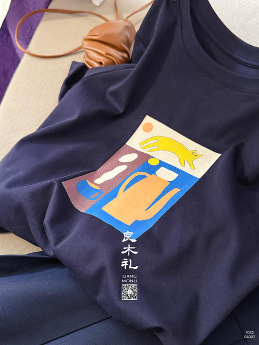 【部分现货】良木礼猫咪短袖（1032） 商品图3