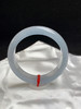 612782，56圈口，白冰天空蓝正圈平安镯，淡色纯净天空蓝，上手接近白，冰透起荧光，整圈光感满满 商品缩略图0