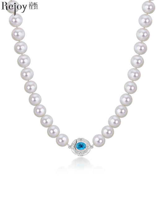 【天猫同款】悦甄 人造晶石 爱迪生白色串珠11-12mm 兰黛 商品图0