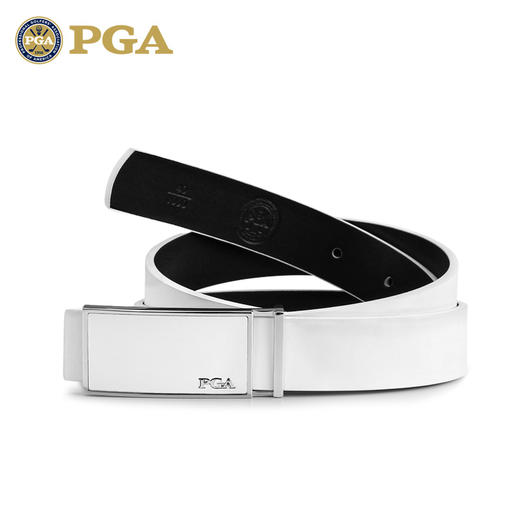 美国PGA 高尔夫皮带女士头层牛皮运动女装真皮女款白色休闲女腰带 商品图2