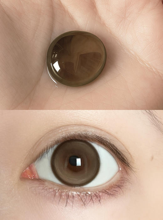 【半年抛美瞳】 核桃谷子 Kirafairy | 大直径14.5 着色13.8 基弧8.7 含水38％  | 【同品牌多副美瞳更划算，具体活动可以咨询客服】 大直径美瞳 自然轻混血美瞳 巨透亮 🔥 商品图9