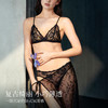 【E】素肌良品【小花蕾】法式性感蕾丝美背内衣深V文胸薄款露背三角杯MX315套装 商品缩略图3