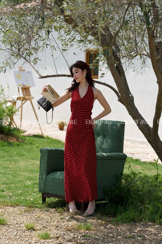 【门店同款】ENJOY夏季“夏日番情”波点挂脖裙 162406169 商品图3