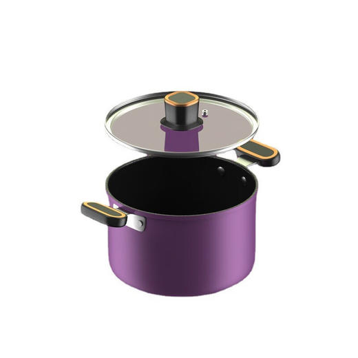IBF艾博菲艾博菲（IBF）_艾博菲姹紫20cm小汤锅麦饭石色不粘锅双耳熬粥锅电磁炉通用【K】 商品图3